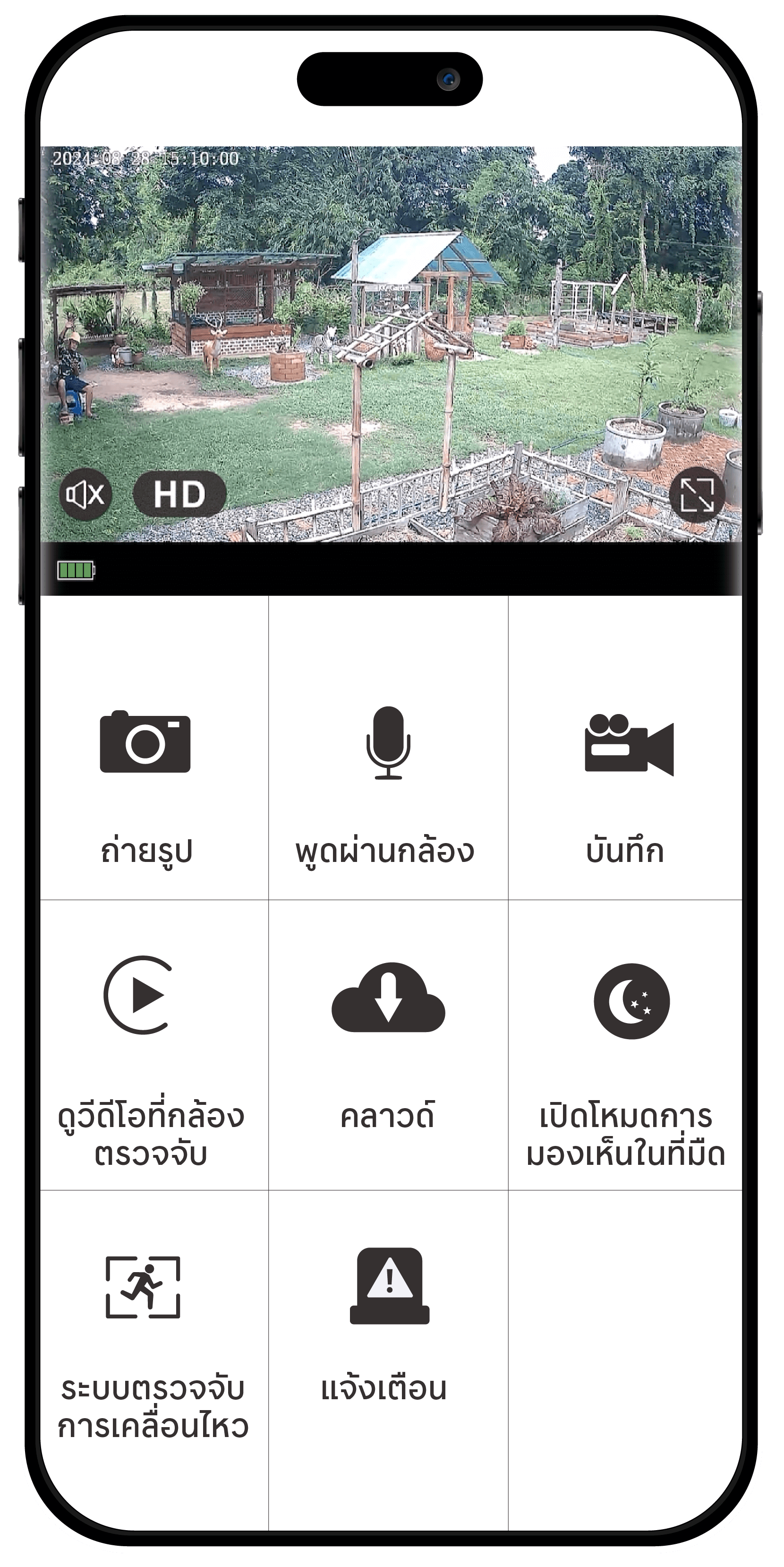 ตัวอย่างการใช้งานแอปพลิเคชัน RECO